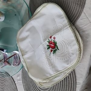 Vintage Sheer Cross Stitch Table Placemats Set of 8